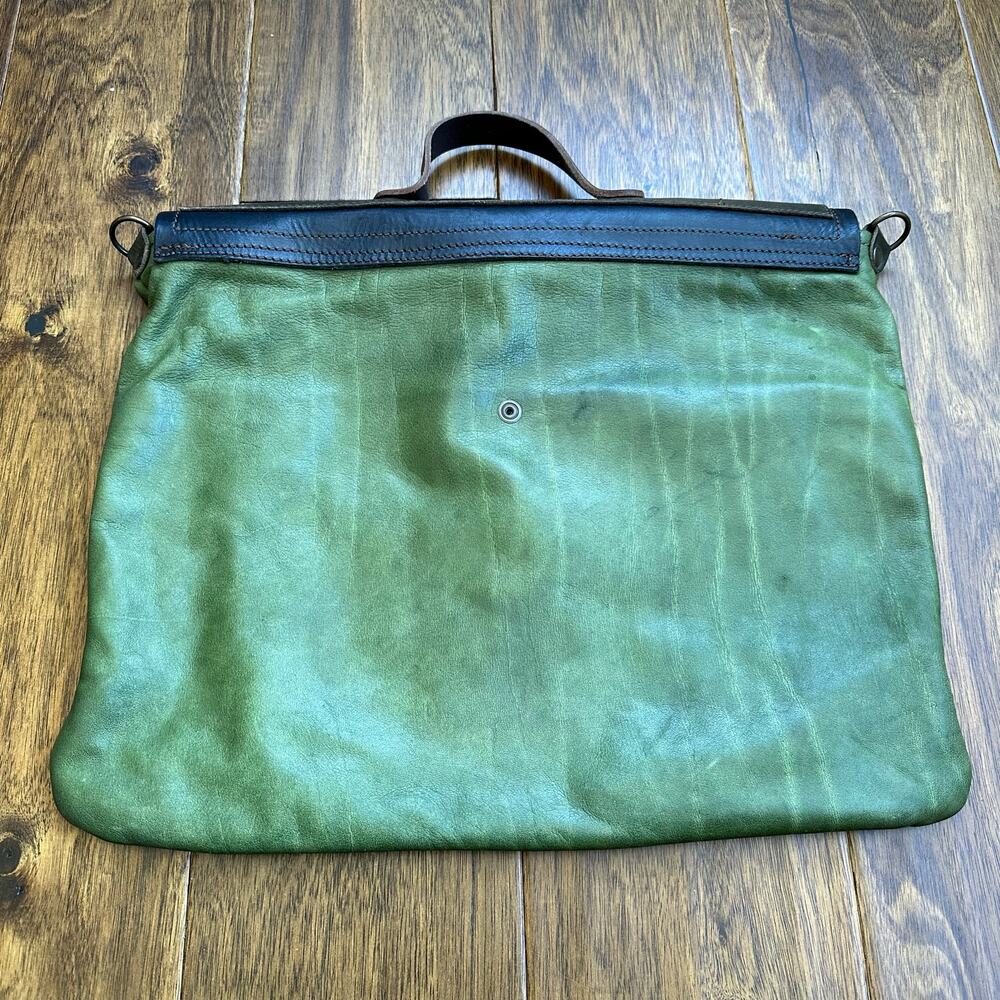 Ebano handmade Italian leather satchel messenger bag - Picture 2 of 16